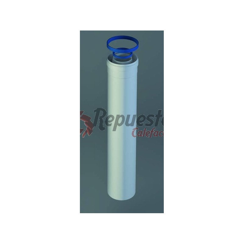 Tubo Coaxial M H Aluminio Pintado Fig Para Calderas Estandar