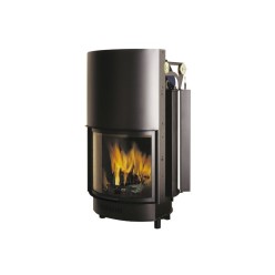 ACQUATONDO CURVO KW 23 VASO ABIERTO CHIMENEA DE AGUA DE LEÑA