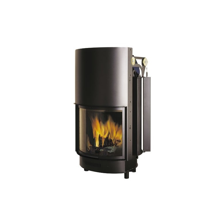 ACQUATONDO CURVO KW 23 VASO ABIERTO CHIMENEA DE AGUA DE LEÑA