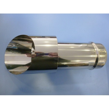 CORTAVIENTOS  HORIZONTALACERO INOX AISI-316L ESTUFAS PELLET D-100