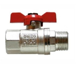 BALL VALVE Butterfly handle MALE-FEMALE 1/2"