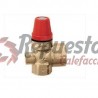 SAFETY VALVE CALEFFI 3BAR 1 /2" H-H WITH PRESSURE GAUGE CONNECTION
