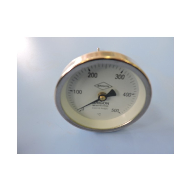 Thermomètre à Sonde AFRISIO Pour Fumée Et Air Chaud - Plage 0° à 500°C, Diamètre 80 Mm - Neuf