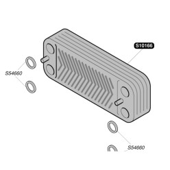 INTERCAMBIADOR DE PLACAS ACS  SAUNIER DUVAL  THEMA FAST F25  ALFA LAVAL 3289