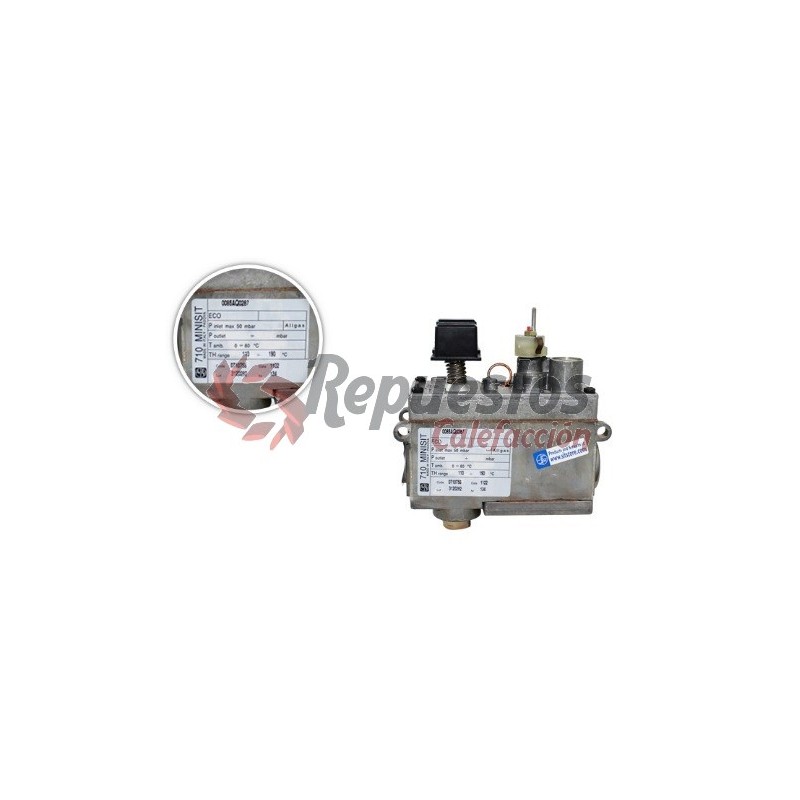 Termostato/Válvula De Gas Para Freidora Zanussi - Modelo 0.710.756, Rango 110-190°C, Repuesto Nuevo