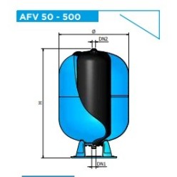 Vaso Expansión Agua Fria ( 150 litros/ Diam. 500 / 1" 1/4) Elbi