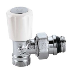 Angled convertible radiator valve for steel pipe  3/4" 401500