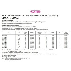 VALVULA MEZCLADORA DE 4 VIAS ROSCADAS VFG 425 1"