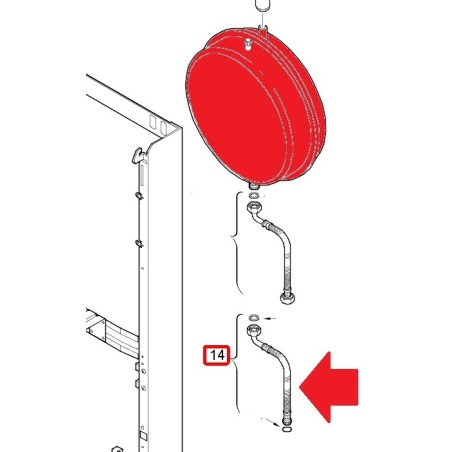 TUBO FLEXIBLE VASO 8700703120