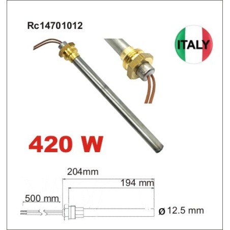 RESISTENCIA ESTUFAS  PELLET 3/8 350 W