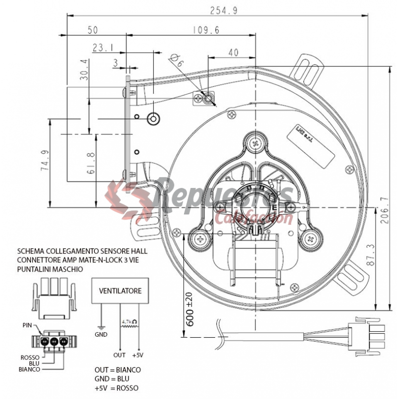 Estrattore fumi SIT GROUP LN2 NATALINI PL21 CE0260 - W931210260