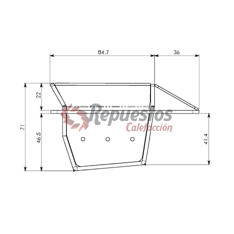 Assieme cestello braciere per stufe a pellet INOX 18000 ADLER ARTEL