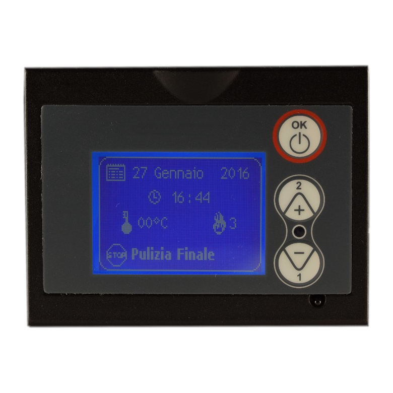 Tarjeta de control MICRONOVA PN100_A01 para estufas de pellets con display LCD 