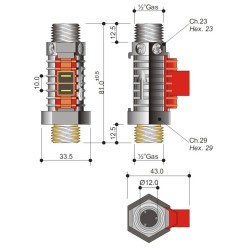 RESISTENCIA ESTUFAS PELETT LISA -D 10X 140 MM 320W