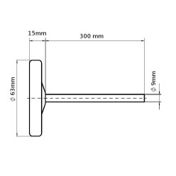 RESISTENCIA ESTUFAS PELETT LISA -D 10X 140 MM 320W