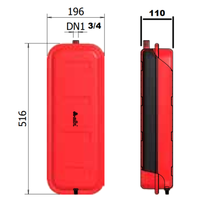 VASO DE EXPANSIÓN CABEL 10LTS