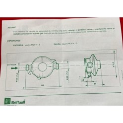 REGULADOR ABONADO 37mbar. PROPANO BRIFFAULT