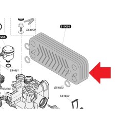 WÄRMETAUSCHER PLATTE SAUNIER DUVAL S10058