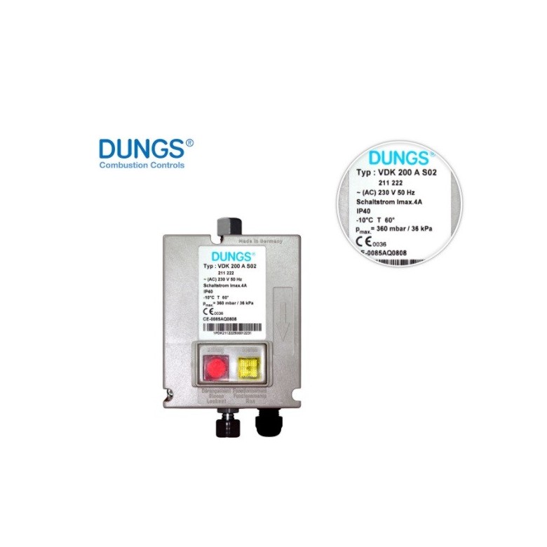 VDK 200 A S02 230V/50Hz CONTROLADOR DUNGS 211222