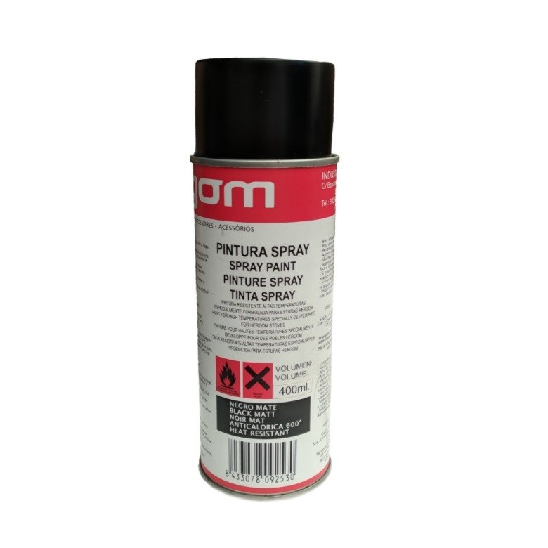 Spray pintura anti calorica negra 400ml*** - Recambiomoto