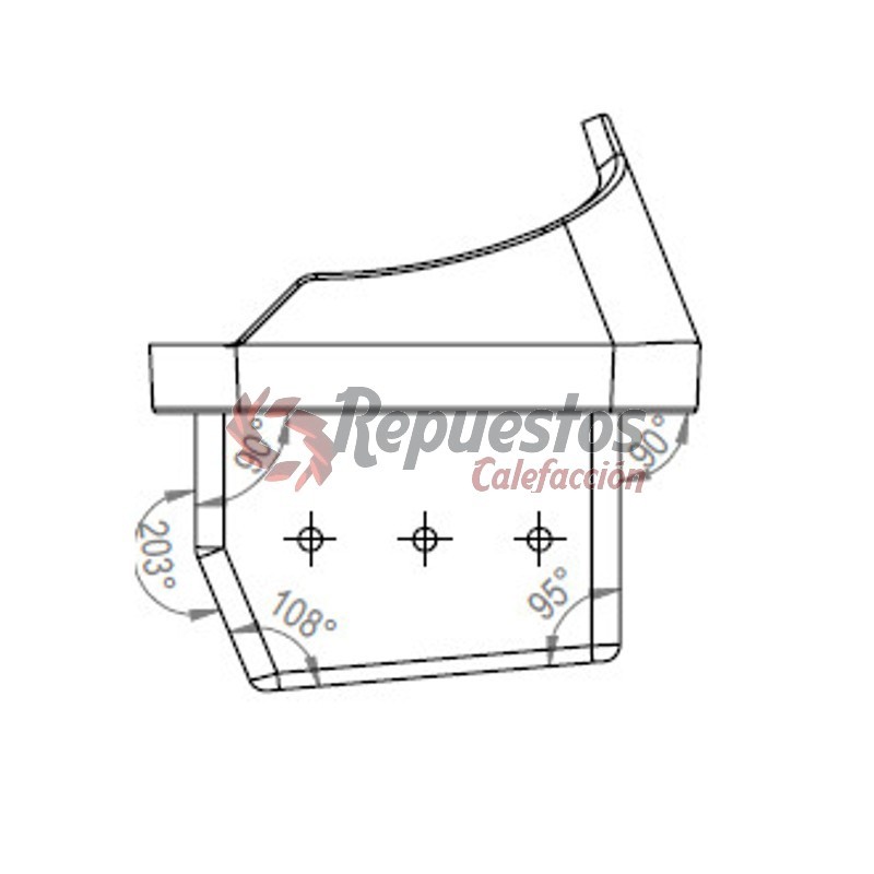 Cenicero estufas pellet Stove Canadian AMG hierro fundido