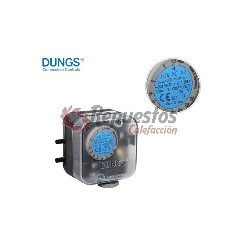 LGW 50 A2 PRESSURE SWITCH DUNGS 107425