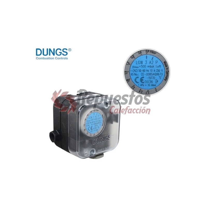 LGW 3 A2P TOQUE CONT.PRESSURE SWITCH DUNGS 272352