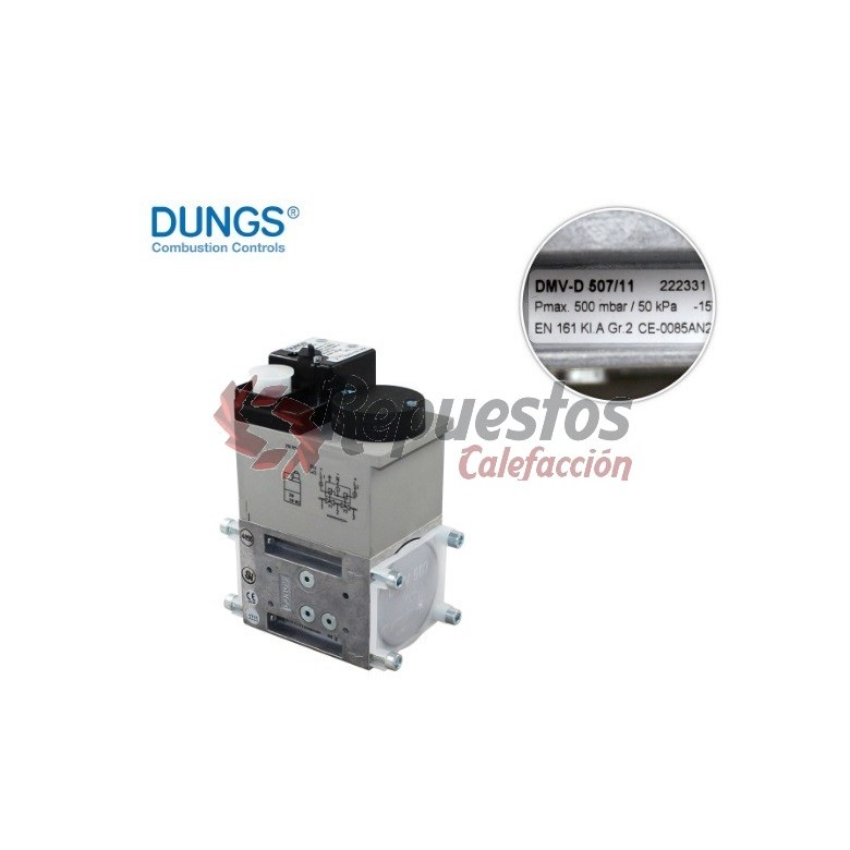 DMV-D 507/11 R3/4" Pmax.500mbar. 230V EV DOBLE DUNGS 222331