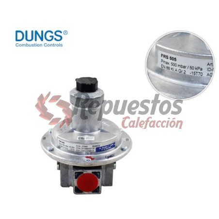 FRS 505 1/2" MAX.500mbar. REGULADOR DUNGS 70383