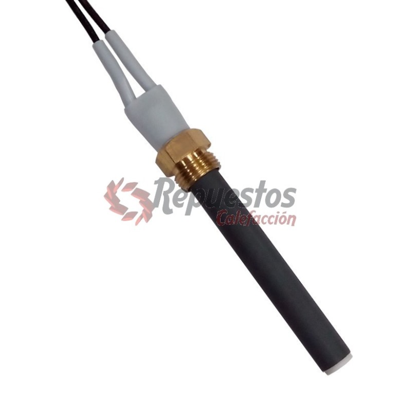 Pellet stove lighting ceramic RESISTANCE - ignitor  3/8" Perforated version Ø 11,55 mm. 300 W length 89 mm