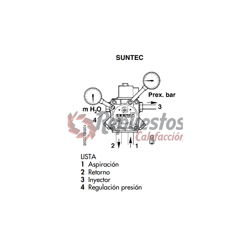 BOMBA FERROLI SUNTEC QUEMADOR FERROLI SUN AS 47 A Q39819980 GASOIL