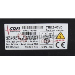 TRANSFORMADOR COFI TRK2-40VD 33% 2x10kV 40mA