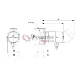 POMPE DE CHAUFFAGE GRUNDFOS UP 20-14-BXUT 1X230V