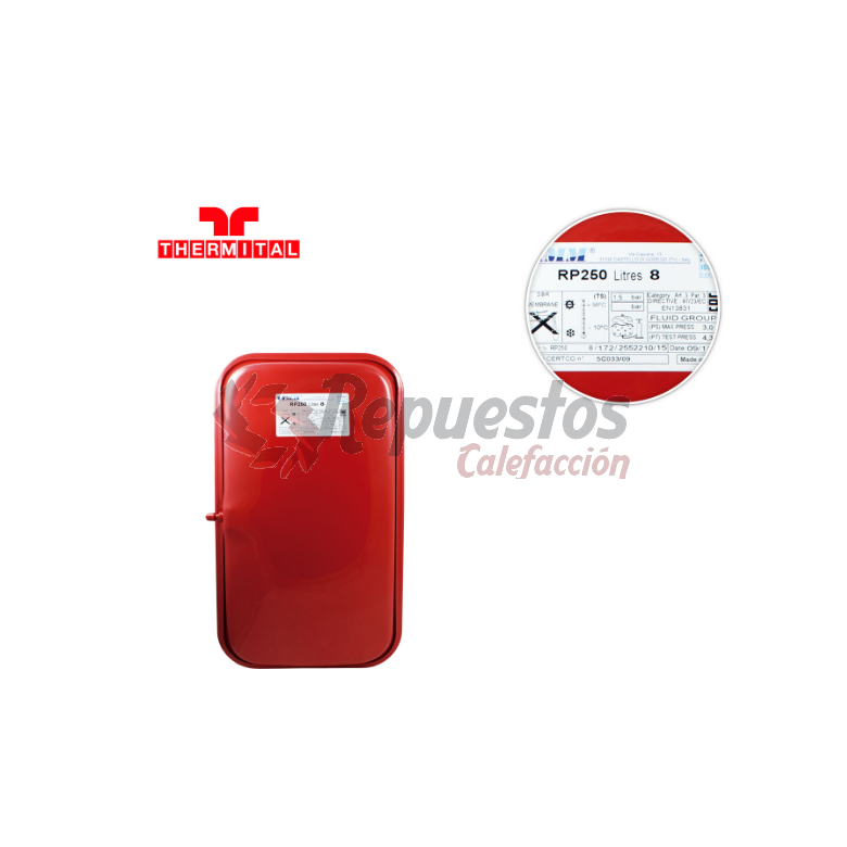 VASO EXPANSION 8lts. CIMM RP250 THERMITAL R06200005