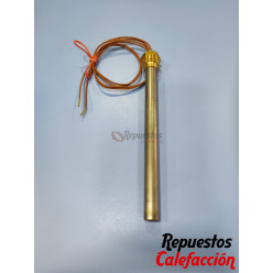 RESISTENCIA DE ENCENDIDO PELLETS ROSCA 3/8 diametro 9,9 mm. 250 W largo 150 mm