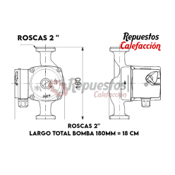 POMPA HYDROO TR 32-6 2" 180MM