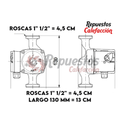 BOMBA DE CALDEIRA ROCA NYL 13-25 P GAVINA