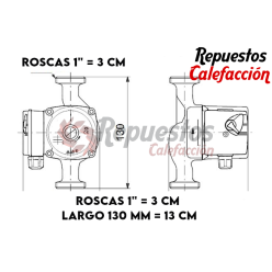 BOMBA MODELO CALDERA FAGOR ECOMPACT FE 20-E UPS 15-50 130