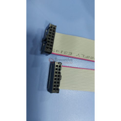Flat cables with 16 contact terminal block plug  Length: 100 cm