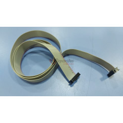 Flat cables with 16 contact terminal block plug  Length: 100 cm