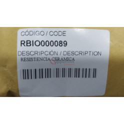 KIT RESISTENCIA CERÁMICA DOMUSA BIOCLASS IC - BIOCLASS HM RBIO000089