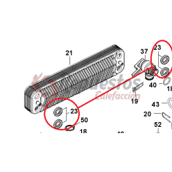 WÄRMETAUSCHER-DICHTUNGEN JUNKERS 15MM