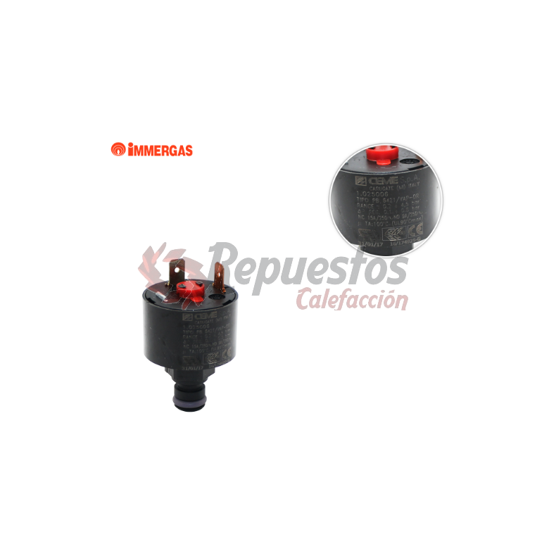 PRESOSTATO MINI EOLO 28 3E IMMERGAS 1.025006