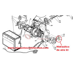 Martinetto per serranda aria corto Riello 40  2R/3R-5R-10