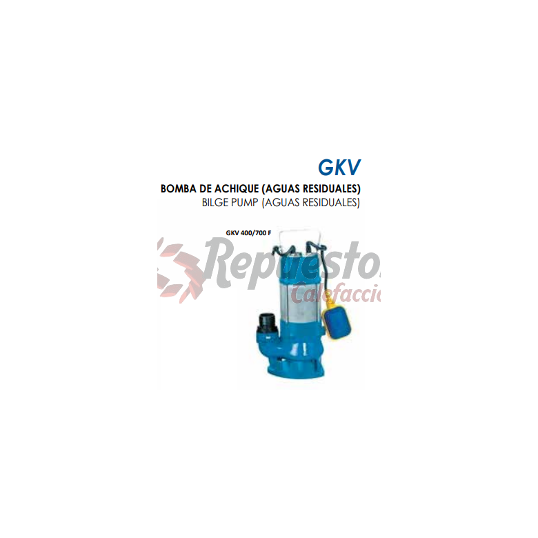 BOMBA ACHIQUE GUT GKV 400 F