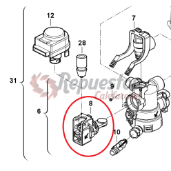 MECANISMO GUARNICION VALVULA JUNKERS 8716771431