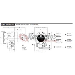 J6 J6CCE 1002 5P 10-30bar. ÖLBRENNERPUMPE SUNTEC