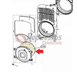 BRENNER TÜR ISOLATOR FERROLI ATLAS 39826740