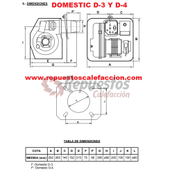 OIL BURNER DOMUSA GASOLEO D 4 55 KW