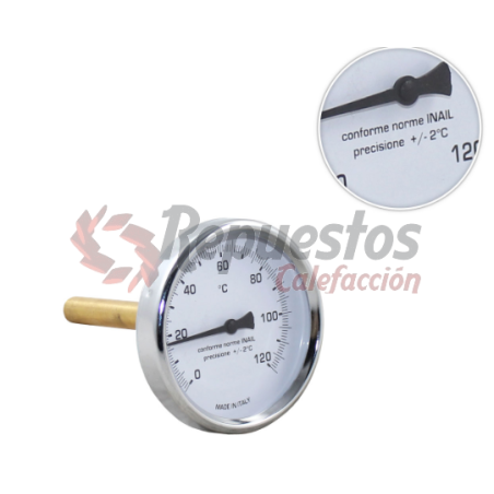 TERMOMETRO TBPM80 Â 80  0 / 120ÂºC  100 MM